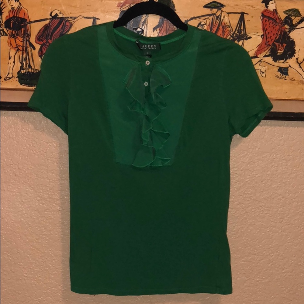 Ruffle Ralf Lauren shirt, 4 buttons